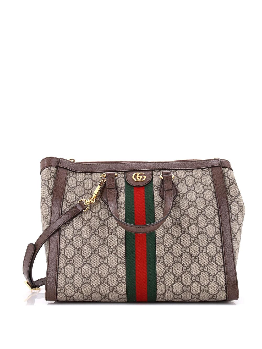 Gucci Ophidia Top Handle Tote Gg Coated #374852G16B